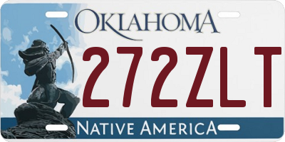 OK license plate 272ZLT