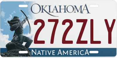 OK license plate 272ZLY