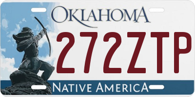 OK license plate 272ZTP