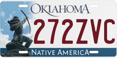 OK license plate 272ZVC