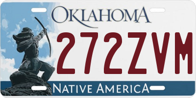 OK license plate 272ZVM