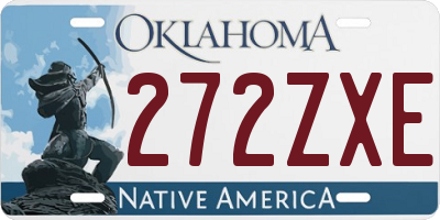 OK license plate 272ZXE
