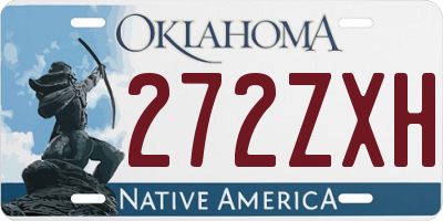 OK license plate 272ZXH