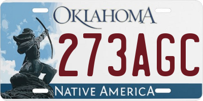 OK license plate 273AGC