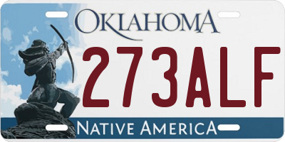 OK license plate 273ALF