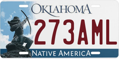 OK license plate 273AML
