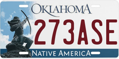 OK license plate 273ASE