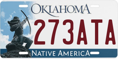 OK license plate 273ATA
