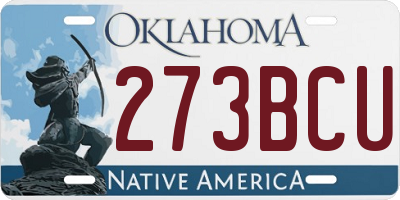 OK license plate 273BCU