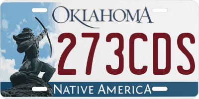 OK license plate 273CDS