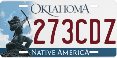 OK license plate 273CDZ