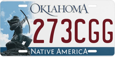 OK license plate 273CGG