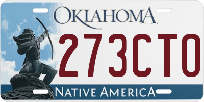 OK license plate 273CTO