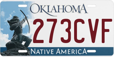OK license plate 273CVF