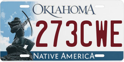 OK license plate 273CWE