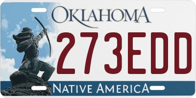 OK license plate 273EDD