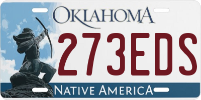 OK license plate 273EDS