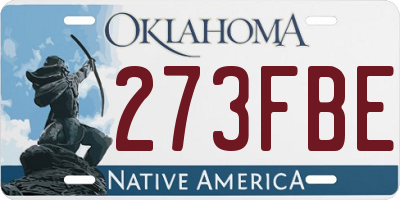 OK license plate 273FBE