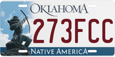 OK license plate 273FCC