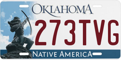OK license plate 273TVG
