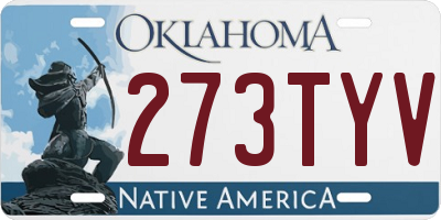 OK license plate 273TYV