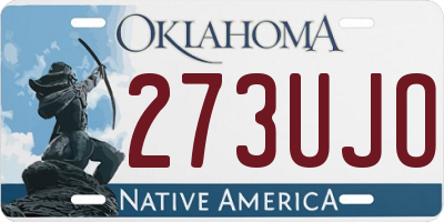 OK license plate 273UJO
