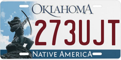 OK license plate 273UJT