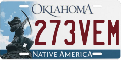 OK license plate 273VEM