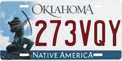 OK license plate 273VQY
