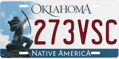 OK license plate 273VSC