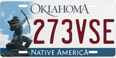 OK license plate 273VSE