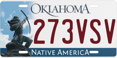 OK license plate 273VSV