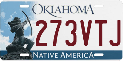 OK license plate 273VTJ