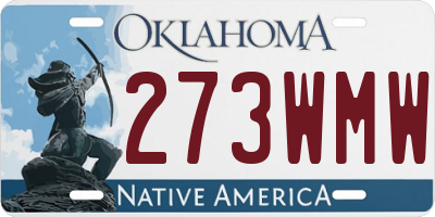 OK license plate 273WMW