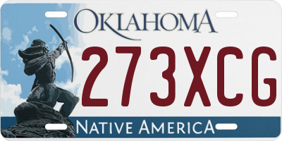 OK license plate 273XCG