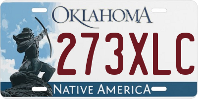 OK license plate 273XLC