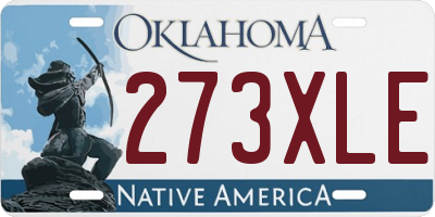 OK license plate 273XLE