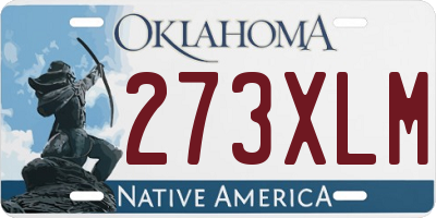 OK license plate 273XLM