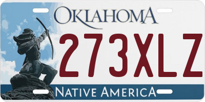 OK license plate 273XLZ