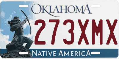 OK license plate 273XMX