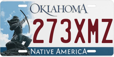 OK license plate 273XMZ