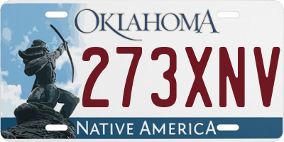 OK license plate 273XNV