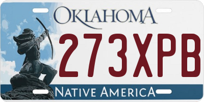 OK license plate 273XPB