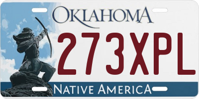OK license plate 273XPL