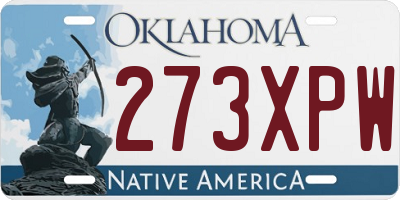 OK license plate 273XPW
