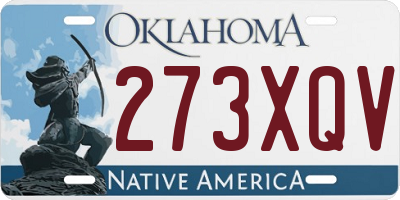 OK license plate 273XQV