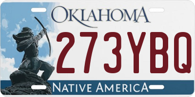 OK license plate 273YBQ
