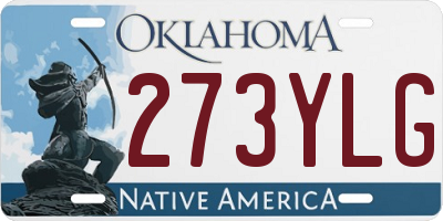 OK license plate 273YLG