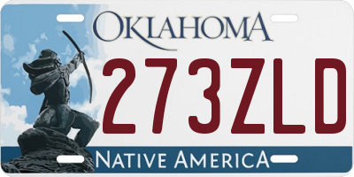 OK license plate 273ZLD