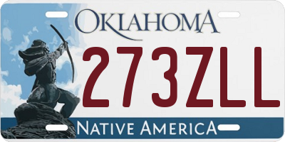 OK license plate 273ZLL